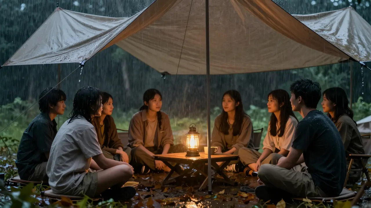 Jak se zabavit bez peněz v táboře když prší