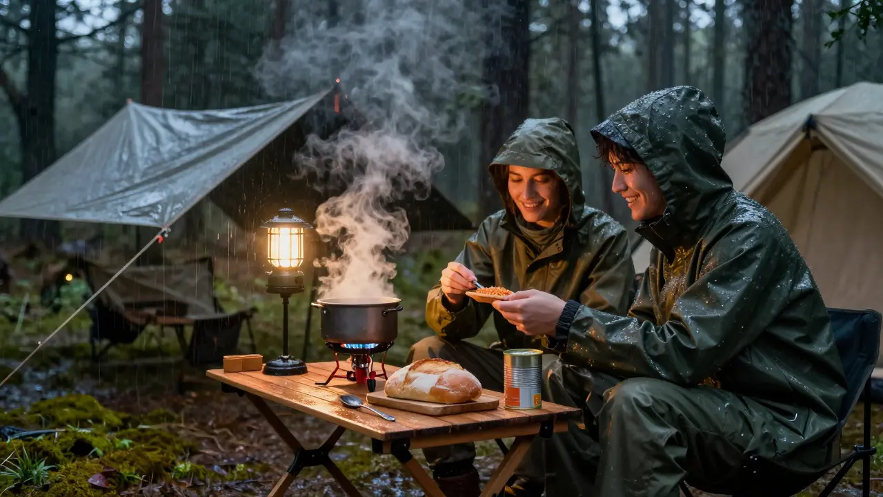 Co uvařit na táboře, když prší: 12 jednoduchých a chutných nápadů